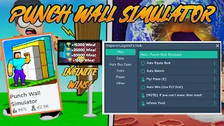 Roblox Punch Wall Simulator Script - Infinite Wins, Auto Rebirth & MORE!