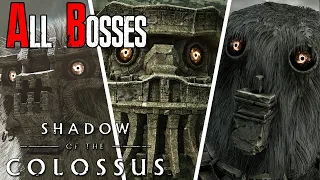 Shadow of the Colossus - All Bosses (Hard, 4K)