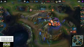 C9 Clean teamfight in game 3 Gen G vs C9 Worlds 2021 quarterfinals