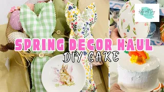 SPRING AND EASTER DECOR HAUL WITH DIY CAKE