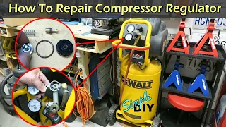 How To Fix Compressor Regulator Leak - DEWALT D55168 - N008792