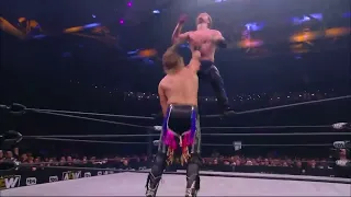 Dante Martin's backflips are no match for Adam Page's frontflips