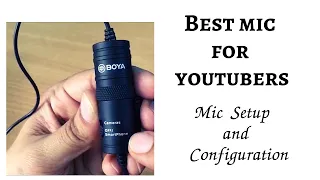 BEST MIC FOR YOUTUBERS | How to setup Boya mic on laptop | Review and tutorial of Boya mic
