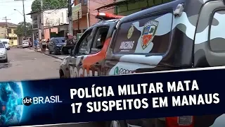 Operação da polícia militar deixa 17 suspeitos mortos em Manaus | SBT Brasil (30/10/19)