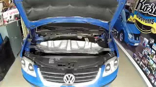 Шумоизоляция VW Caddy перегородки моторного отсека 2