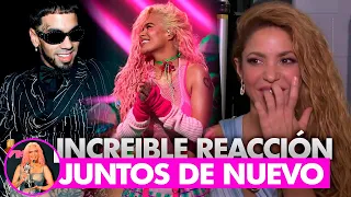 ASI FUE LA PRESENTACION Y ENCUENTRO DE KAROL G Y ANUEL- KAROL Y SHAKIRA GANAN TQG/ ANUEL LO VIO TODO