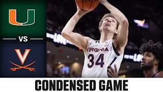 Miami vs. Virginia Condensed Game | 2023-24 ACC Men's Basketball