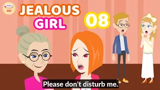 Jealous Girl Episode 8 | English Story 4U | Innocent Girl Story | Learn English with Animation