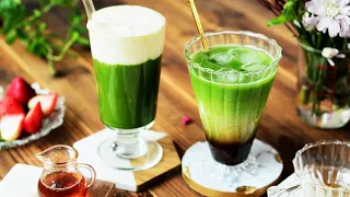 Cold Brew Matcha Coffee/Cheese Cream Foam Matcha Tea｜Cool Summer Drinks Recipe