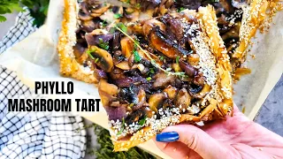 This Mushroom Tart Recipe is Insanely Delicious! The Best Appetizer or Side to Impress Anyone!