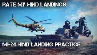 Practicing My Mi-24 Hind Landings | Digital Combat Simulator | DCS |