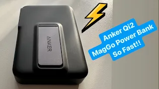 Anker Qi2 MagGo Power Bank Review... So Fast!!