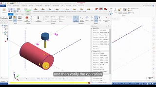 Mastercam 2018 Multiaxis Essentials Tutorial 2 - Drill 4 Holes with Axis Substitution (Captioned)