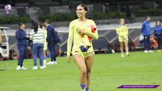 América Femenil: Sabrina Enciso, encanta con su talento en la cancha y su gran sonrisa fuera de ella