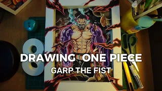 DRAWING ONE PIECE | DRAWING GARP THE FIST | DRAWING ANIME