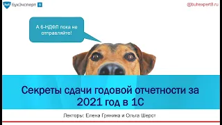 Секреты годовой отчетности за 2021 год в 1С 8.3 ЗУП