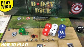 How to Play D DAY DICE with a Solo Playthrough