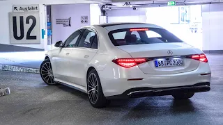 Mercedes S-CLASS 2021 - crazy SELF-PARKING system (PARK PILOT)