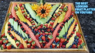 Healthy Fruit Platter 2 | CATERING STYLE | Fruit Tray to Impress [PARTY FAVORITE ]