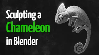 Blender Sculpting Timelapse - Chameleon