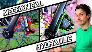 Mechanical VS Hydraulic Disc Brakes - Shimano RS505 install & test