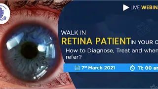 Walk-in RETINA patient in your OPD