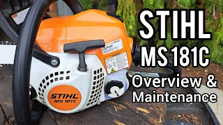 Stihl MS 181C Easy Start Chainsaw Overview and Maintenance How to