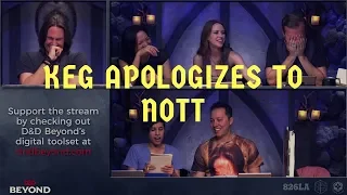 Keg Apologizes to Nott