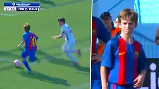 11-year-old Gavi destroying Real Madrid in 2016