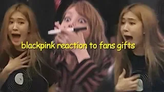 blackpink cute reaction to blink's gifts