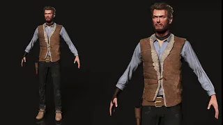 Clint Eastwood/Man with No Name - Red Dead Redemption 2 PC MOD Progress 1