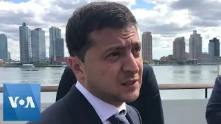 VOA Interview with Ukraine's President Zelensky: "We Want the U.S. To Always Support Ukraine"