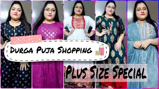 Durga Puja Shopping Haul || Plus Size Special *Kurti* Shopping || Starting From 400rs.