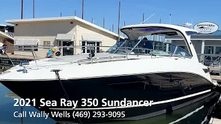 New 2021 Sea Ray 350 Sundancer MarineMax Dallas Yacht Center Pier 121 Lake Lewisville