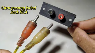 Cara pasang kabel jack RCA ke power ampli