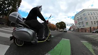 Vespa Elettrica 43mph - Ride around Portland