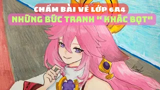 TẬP 165: LỚP 6A4 VÀ NHỮNG BỨC VẼ " KHÔNG TIN LÀ LỚP 6 VẼ" !! #quaizandayde #mythuat #art #anime