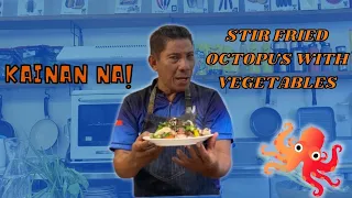 STIR FRIED OCTOPUS WITH VEGETABLES | CHEF BOY LOGRO