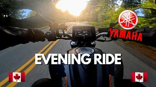 EVENING RIDE TO THE SHORE - RELAXING RIDE ON YAMAHA MT-07