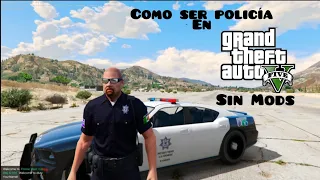 Como ser policía en GTA V "SIN MODS" 100% real  // Xbox one, series S/X, PS4, PS5