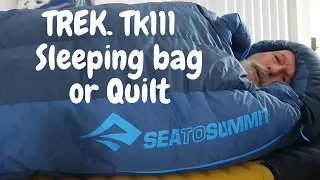 Sea to summit Trek TK III sleeping bag.