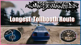 NFS Most Wanted Longest Tollbooth Route - Razor Blacklist