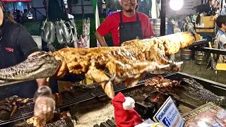 BBQ Crocodile in Pattaya Thailand - Foodie Fun