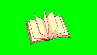 Book Green Screen Video Animation