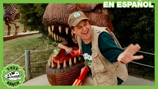 ¡Dinosaurios Gigantes para Niños en Mundo Dinosaurio con Juguetes "Make-A-Wish" y Nerf!