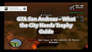 GTA San Andreas - What the City Needs Trophy Guide