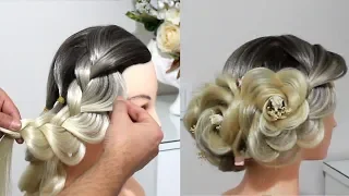 EASY BRAIDED BALL HAIR MODELS, BRIDAL HAIR, ENGAGEMENT HAIR