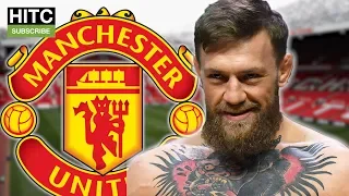 CONOR MCGREGOR PRETENDS TO LIKE FOOTBALL