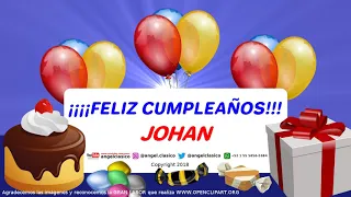 JOHAN FELIZ CUMPLEAÑOS Angelclasico