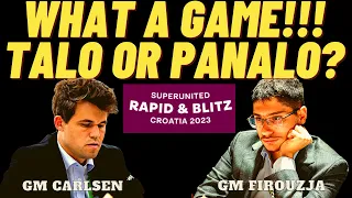 PURO PANALO SI MAGNUS! NAGAAMOK! AWATIN NYO! Carlsen vs Firouzja! Super United Blitz Croatia 2023